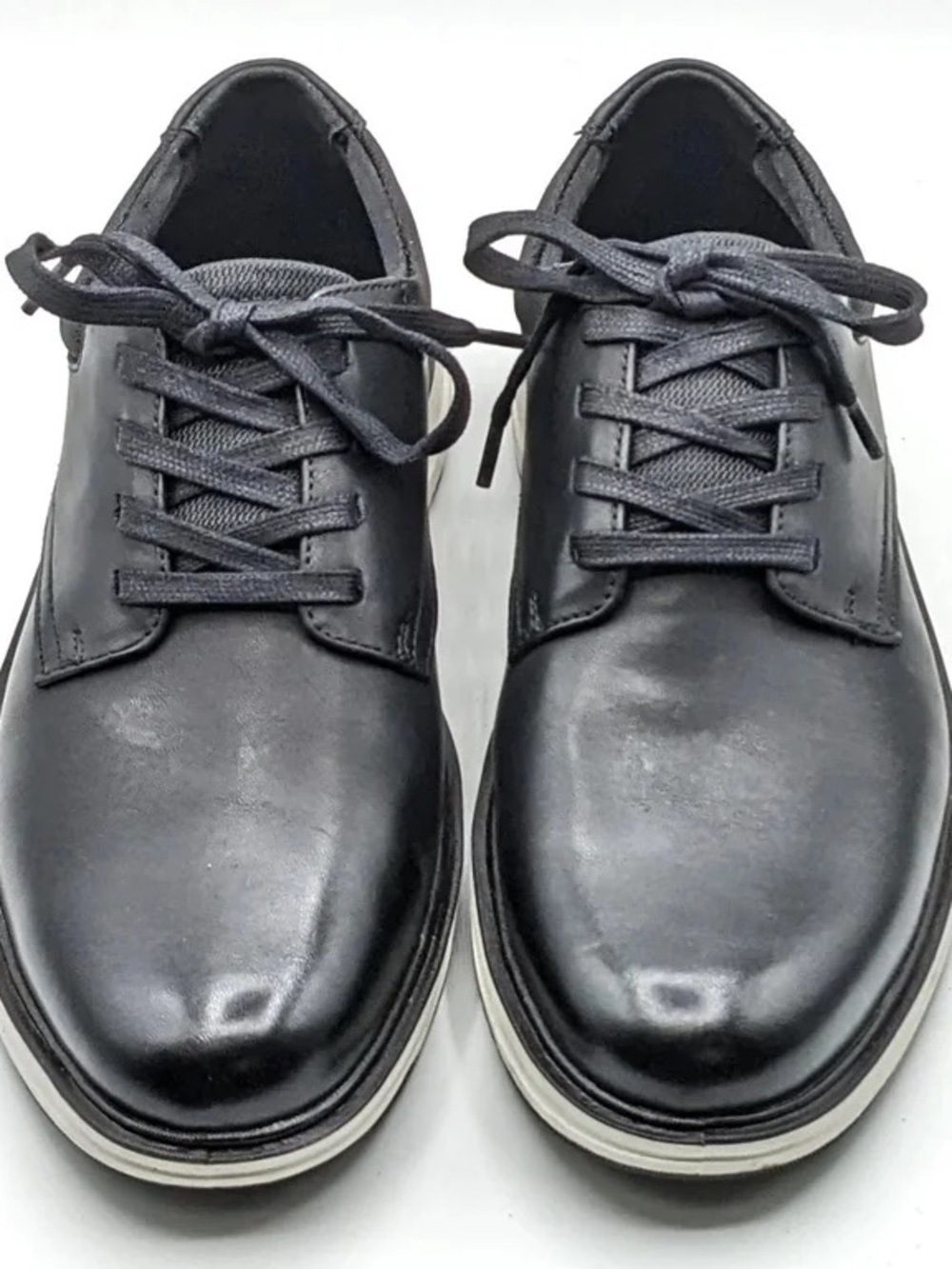 Lands' End Men's Black Sport Oxford size 12 NEW IN BOX